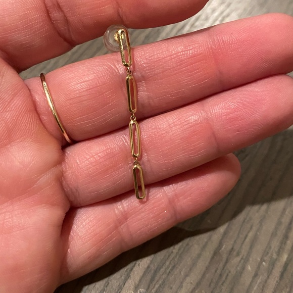 Bony Levy 14k Paperclip Earrings - Picture 3 of 4